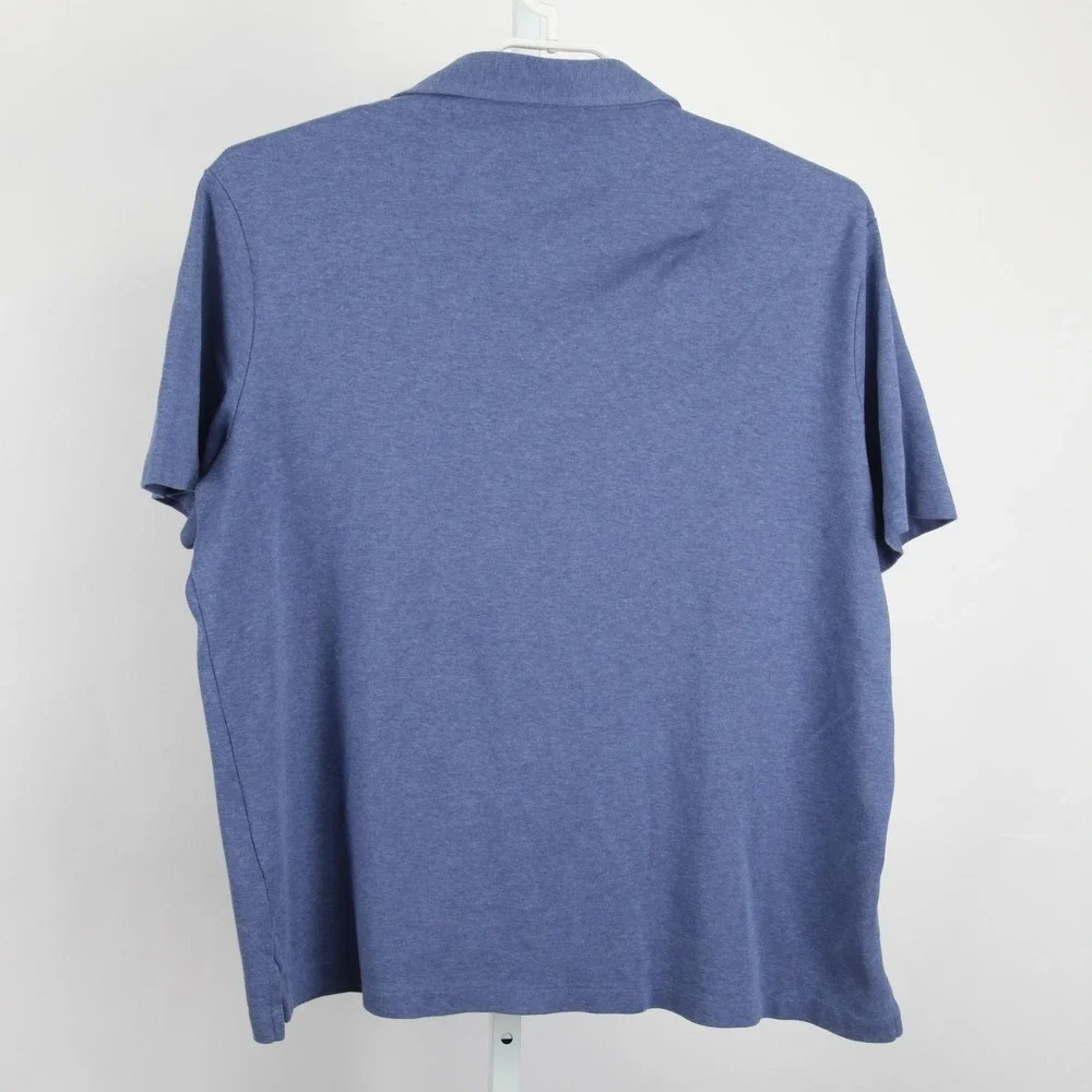 Polo Ralph Lauren Polo Shirt Mens 2XL Blue Heather Cotton Pony Logo Casual - Picture 4 of 11